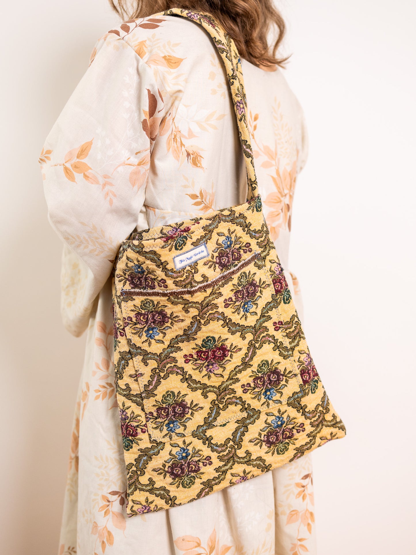 Vintage fabric Tote Bag