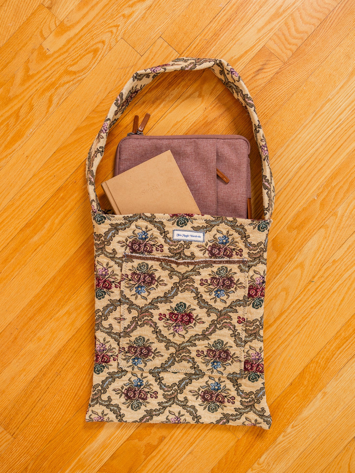 Vintage fabric Tote Bag