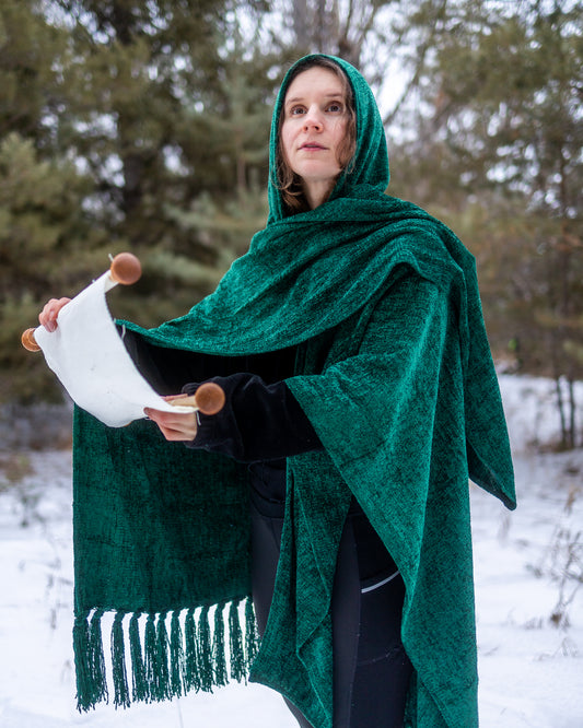 Moss Witch Blanket Cape