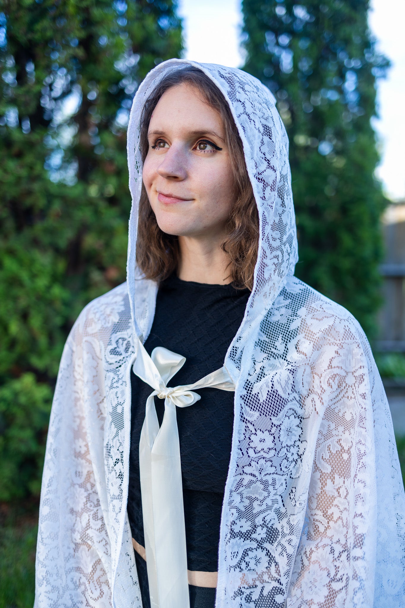 White Lace Cape