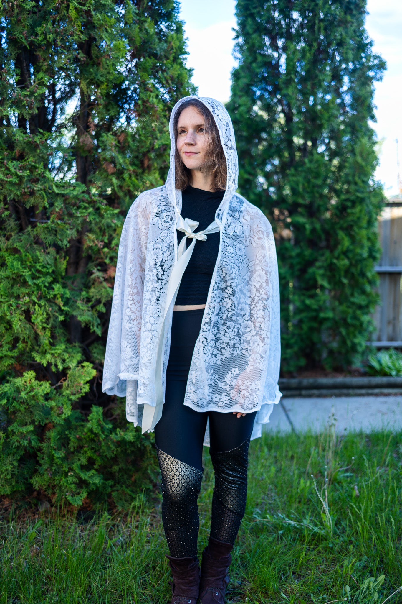 White Lace Cape