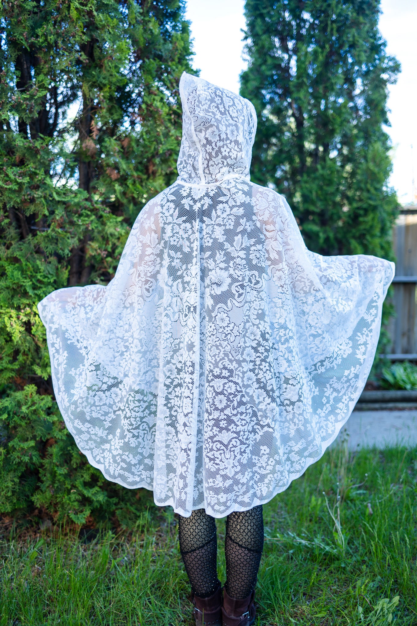 White Lace Cape