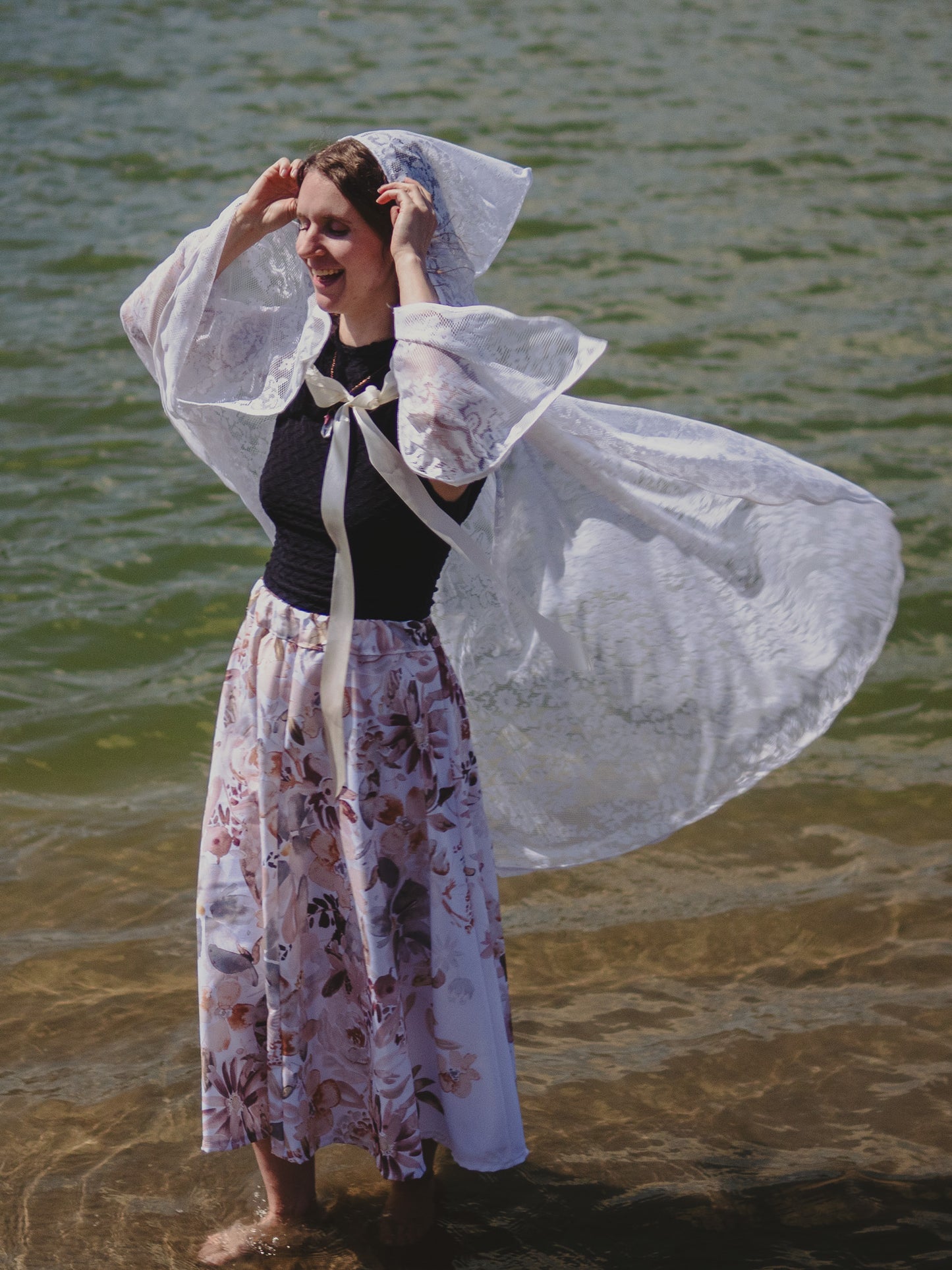 White Lace Cape