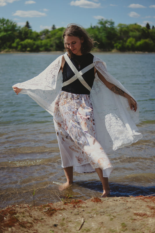 White Lace Cape